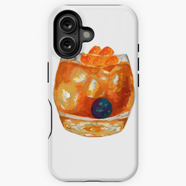 Item preview, Hand-painted Watercolor Iced Blueberry Orange Old Fashioned  designed and sold by KLongMakes.