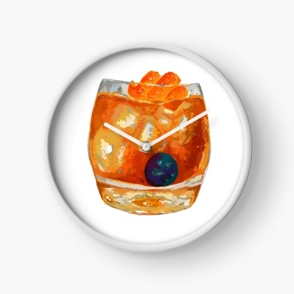 Item preview, Hand-painted Watercolor Iced Blueberry Orange Old Fashioned  designed and sold by KLongMakes.