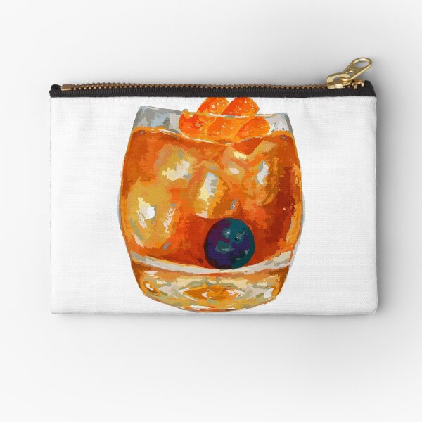 Item preview, Hand-painted Watercolor Iced Blueberry Orange Old Fashioned  designed and sold by KLongMakes.