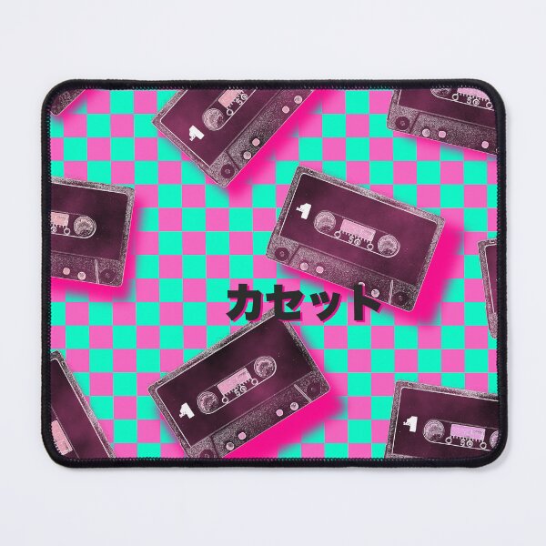 Aperçu de l'œuvre Cassettes rétro Vaporwave - Typographie japonaise Art esthétique créée et vendue par AeroWave Designs.