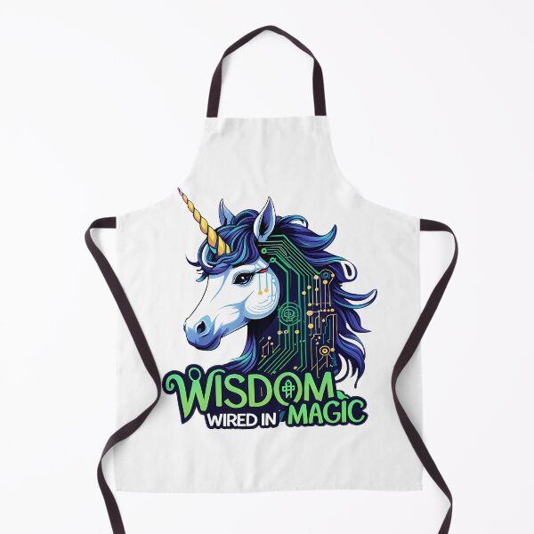Item preview, Wisdom Wired in Magic – Tech Oracle Unicorn designed and sold by zoughlal.