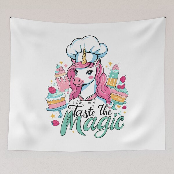 Item preview, Taste the Magic – Culinary Chef Unicorn designed and sold by zoughlal.
