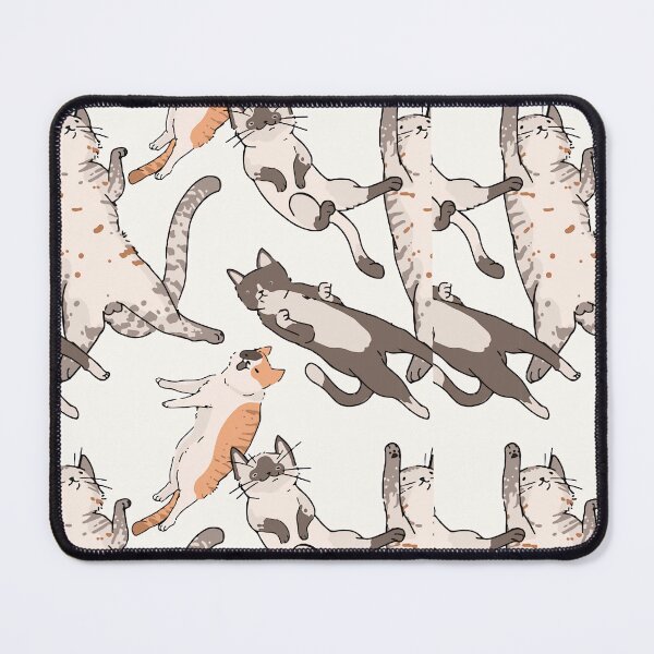 Item preview, Cats Doodle Seamless Ed Vector designed and sold by vintageretrostyleshop.