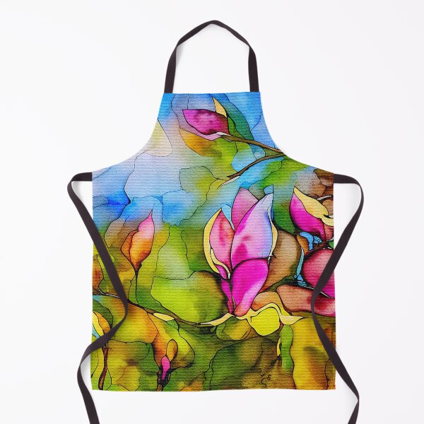 Item preview, Pink magnolia flowers watercolor designed and sold by Travelways.