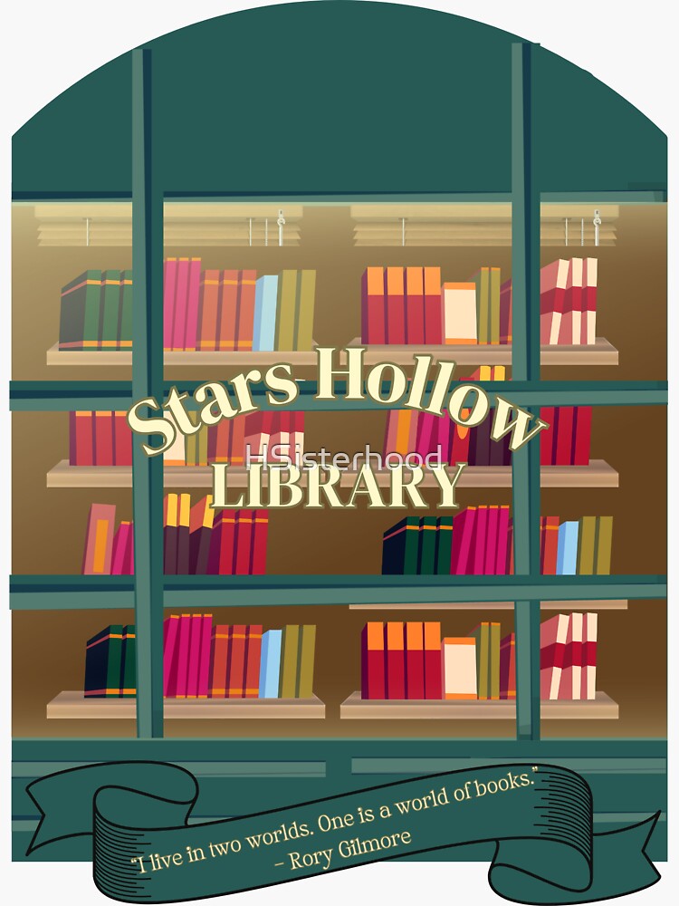Stars Hollow Library – A Must-Have for Gilmore Girls & Book Lovers Sticker