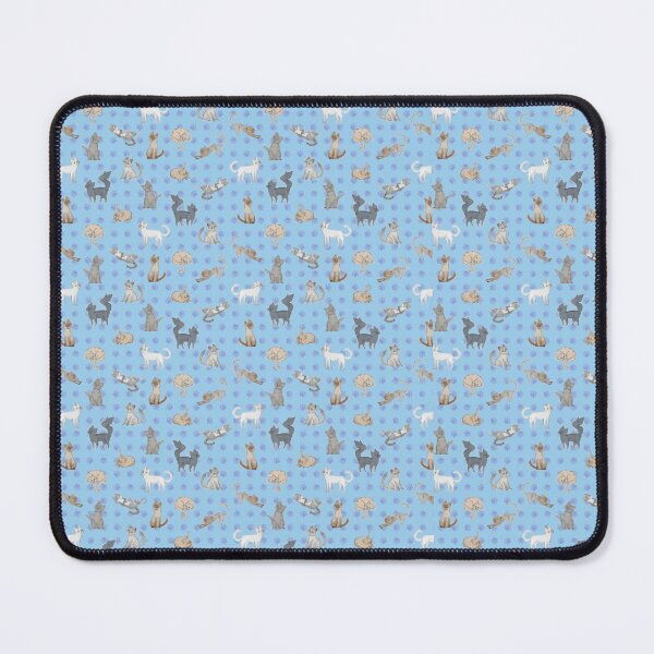 Item preview, Cats Everywhere Blue designed and sold by vintageretrostyleshop.