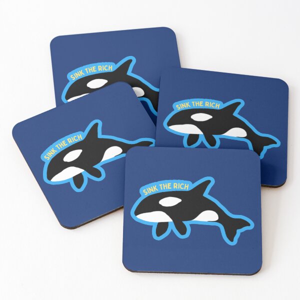 Item preview, Sink the Rich Progressive Orca designed and sold by PlutonicPrints.