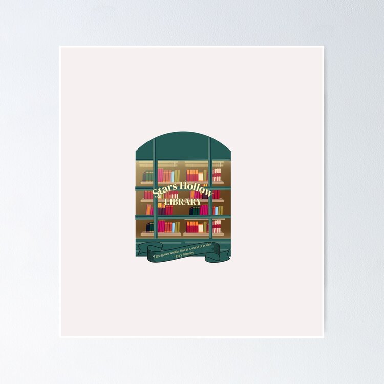 Stars Hollow Library – A Must-Have for Gilmore Girls & Book Lovers Sticker