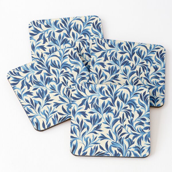 Item preview, Art Nouveau Blue Plumes designed and sold by Boddicca.