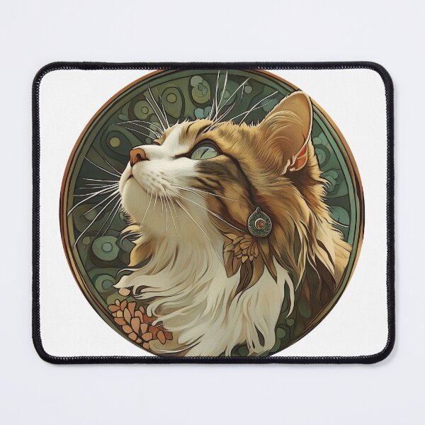Item preview, Cats of Art Nuvo | Siberian Cat designed and sold by TailTalesJP.