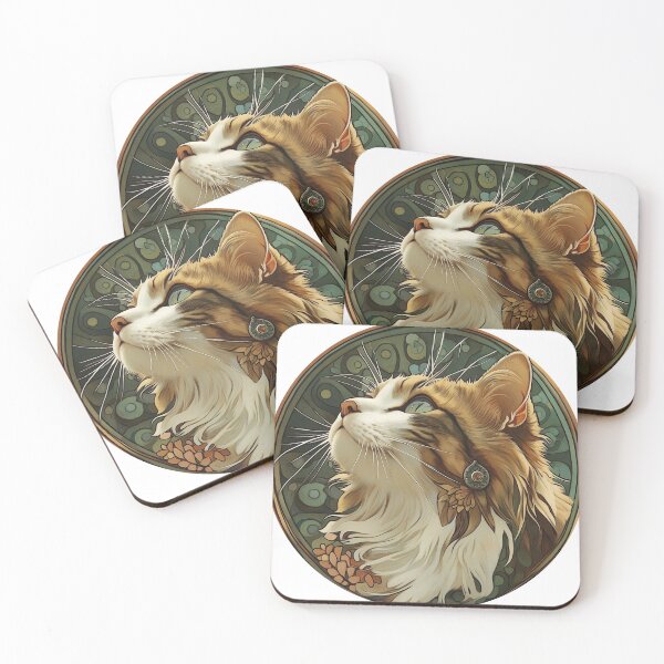 Item preview, Cats of Art Nuvo | Siberian Cat designed and sold by TailTalesJP.