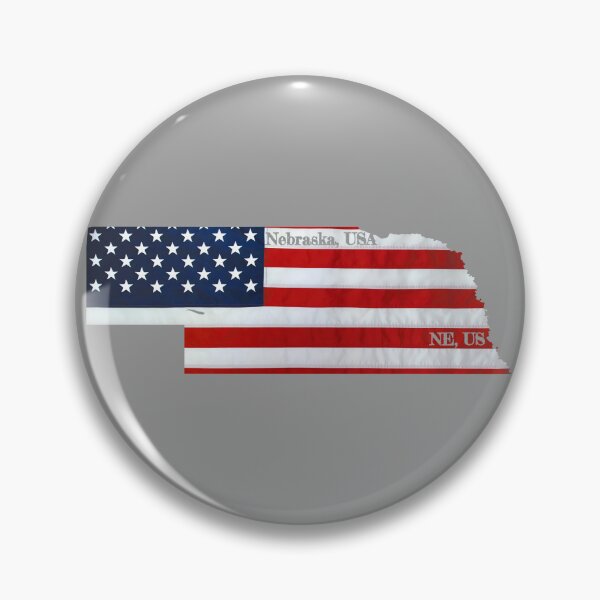 Item preview, American Flag Over Nebraska Design designed and sold by PhilbonianDezin.