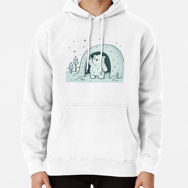 Item preview, Blue Polar Bear in Snowy Den designed and sold by LyssasMindArt.