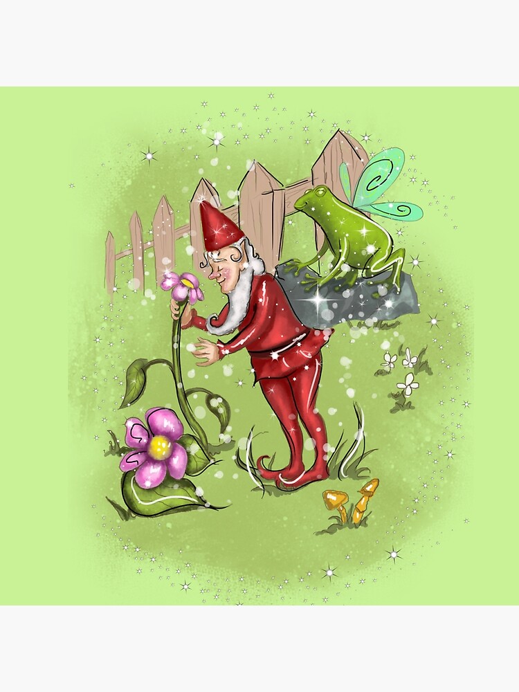 Thumbnail 4 of 4, Pillow, Genius Gnome Fairy™ designed and sold by TeelieTurner.