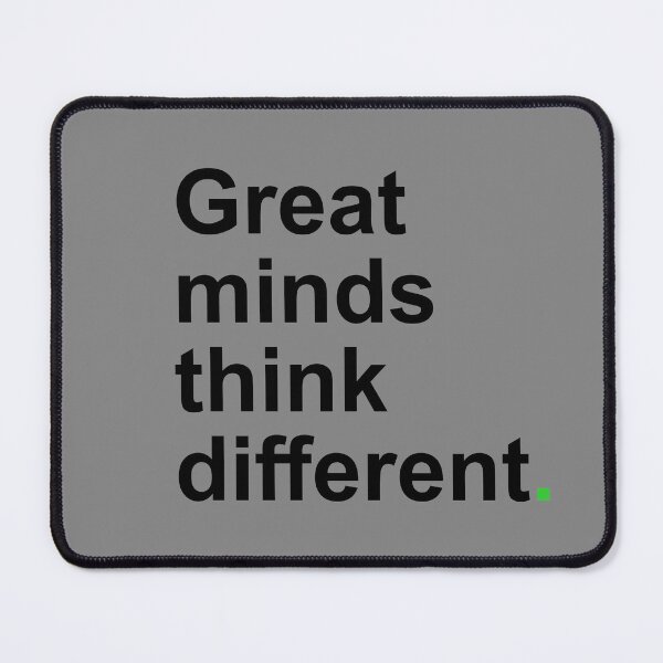 Item preview, "Think Different – Great Minds Inspire Innovation, Creativity, and Success with a Genius Mindset & Visionary Leadership" designed and sold by artworkathome.