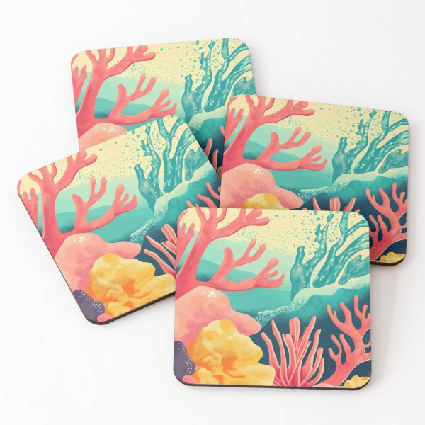 Item preview, Vibrant Coral Reef Sanctuary - Tropical Marine Ecosystem Illustration designed and sold by MVXX.