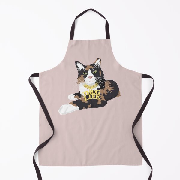 Item preview, Calico Cat in "Thug Life" Chain - Pink designed and sold by stubiedoodles.