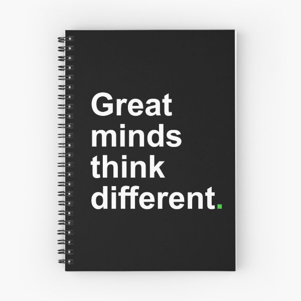 Item preview, "Think Different – Great Minds Inspire Innovation, Creativity, and Success with a Genius Mindset & Visionary Leadership" designed and sold by artworkathome.