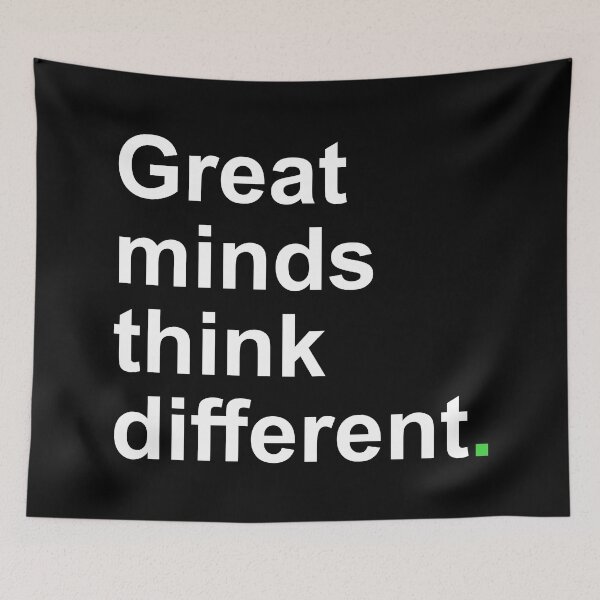 Item preview, "Think Different – Great Minds Inspire Innovation, Creativity, and Success with a Genius Mindset & Visionary Leadership" designed and sold by artworkathome.