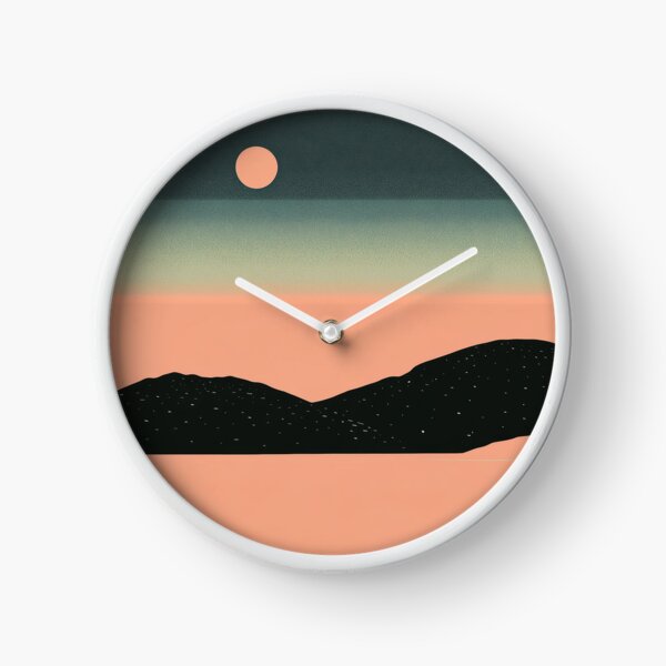 Item preview, Minimalist Surreal Landscape Under a Peach Moon designed and sold by MVXX.