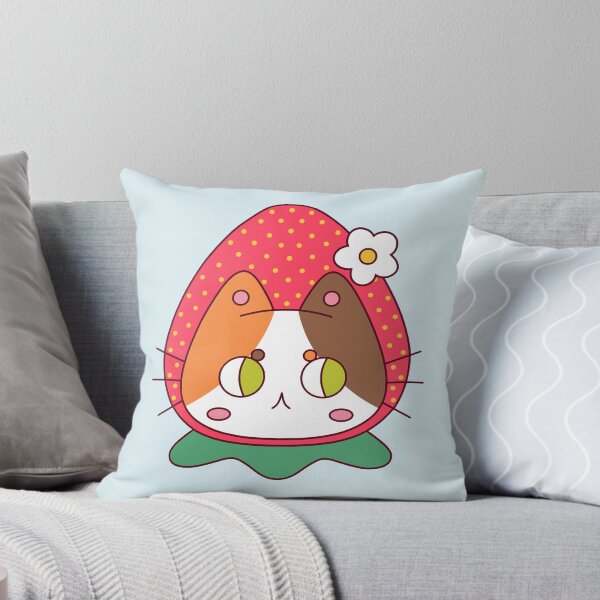 Item preview, Strawberry Cat Head designed and sold by artbycolby.