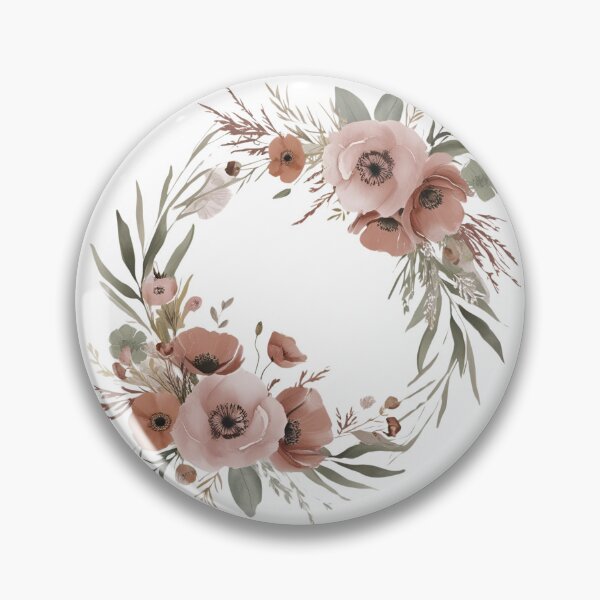 Item preview, Boho Watercolor Floral Wreath T-Shirt – Elegant Wildflower Design, Minimalist Fashion designed and sold by AdaMerch.