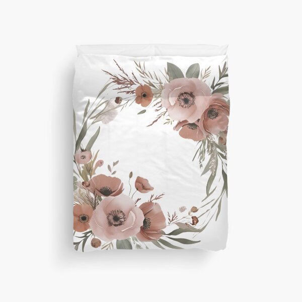 Item preview, Boho Watercolor Floral Wreath T-Shirt – Elegant Wildflower Design, Minimalist Fashion designed and sold by AdaMerch.