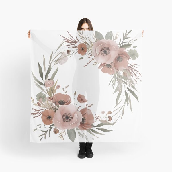 Item preview, Boho Watercolor Floral Wreath T-Shirt – Elegant Wildflower Design, Minimalist Fashion designed and sold by AdaMerch.