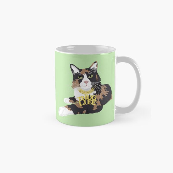 Item preview, Calico Cat in "Thug Life" Chain - Green designed and sold by stubiedoodles.