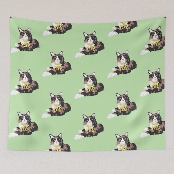 Item preview, Calico Cat in "Thug Life" Chain - Green designed and sold by stubiedoodles.