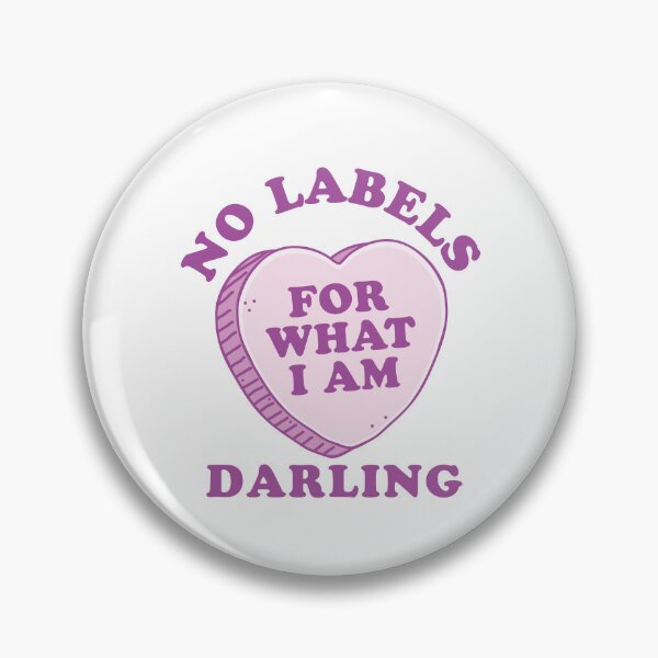 Item preview, No labels for what I am darling. With pink candy heart designed and sold by jazzydevil.