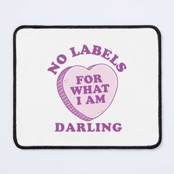 Item preview, No labels for what I am darling. With pink candy heart designed and sold by jazzydevil.