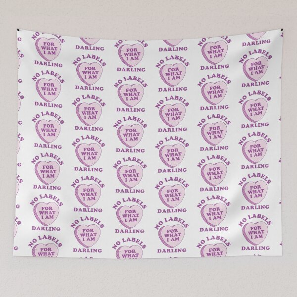 Item preview, No labels for what I am darling. With pink candy heart designed and sold by jazzydevil.