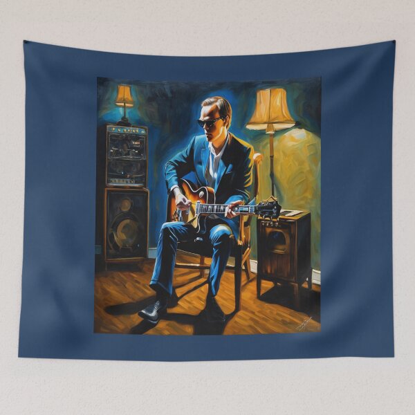 Item preview, "Electric Blues: Joe Bonamassa's Musical Aura" designed and sold by Artisticanvas.