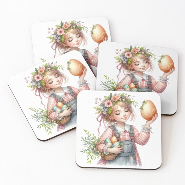 Item preview, Copy of Cute Girl with Easter Basket - Enchanted Styl designed and sold by lojadpop.