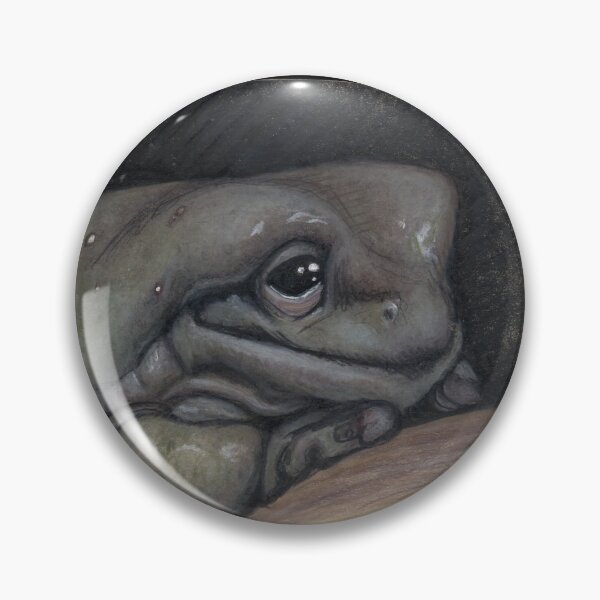 Item preview, Maeve the Frog Pastel Drawing (Side View) designed and sold by dumplingdepot.