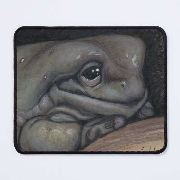 Item preview, Maeve the Frog Pastel Drawing (Side View) designed and sold by dumplingdepot.