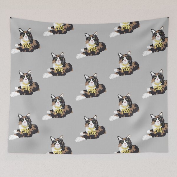 Item preview, Calico Cat in "Thug Life" Chain - Grey designed and sold by stubiedoodles.