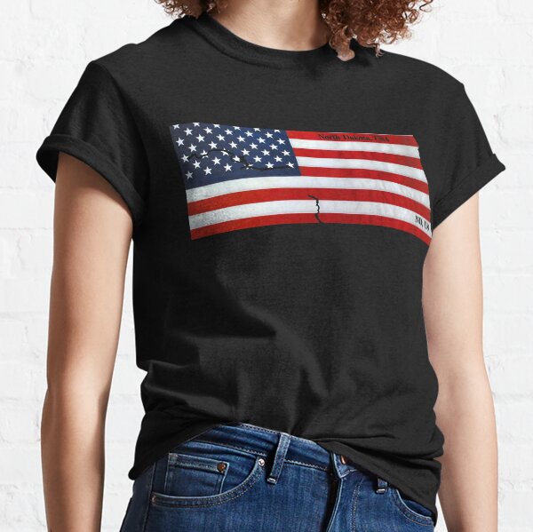 Item preview, American Flag Over North Dakota Design designed and sold by PhilbonianDezin.