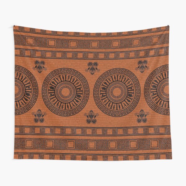 Greek Gods Pattern Tapestry