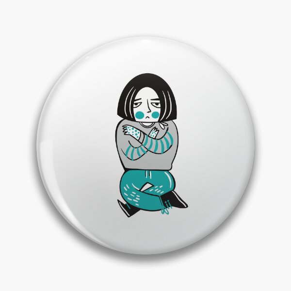 Item preview, Unhappy man sitting and freezing cold designed and sold by jasmineberry.