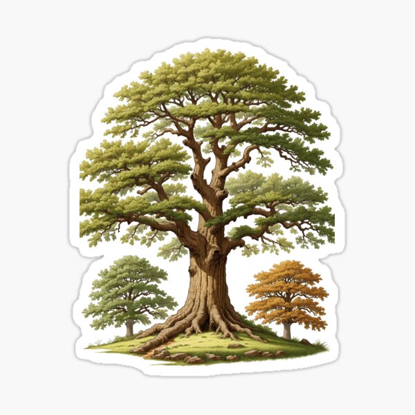 Item preview, Majestic Oak in Seasonal Colors designed and sold by CelestialForge.