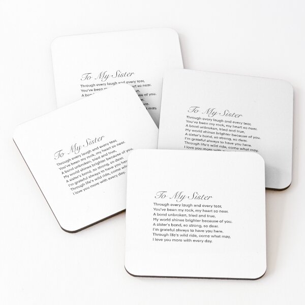 Item preview, To My Sister poetry gift designed and sold by GameMod.