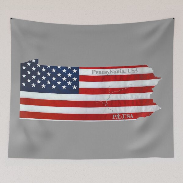 Item preview, American Flag Over Pennsylvania Design designed and sold by PhilbonianDezin.