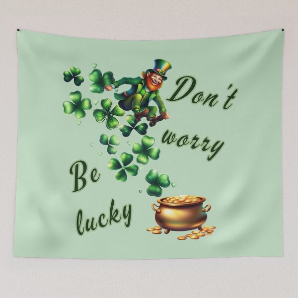 Item preview, Don't worry, be lucky. designed and sold by NextDoorToMe.