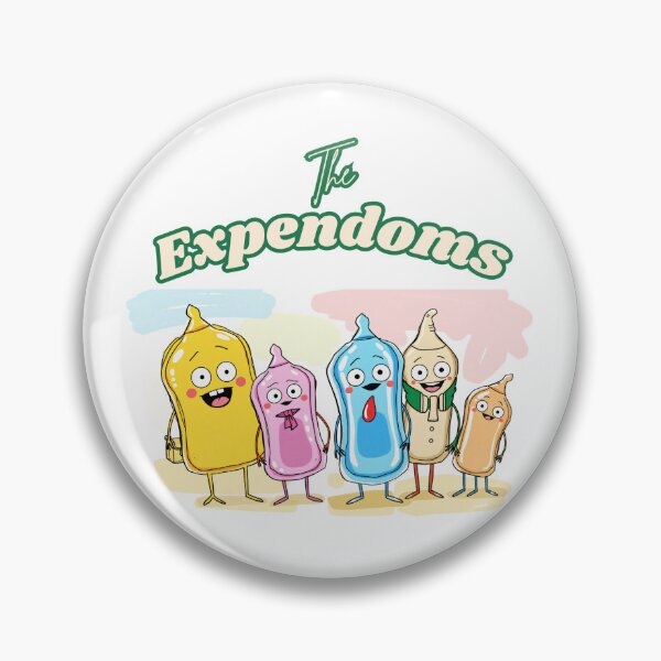 Item preview, Meet The Expendoms – Protection with Firepower, aids, hiv virus designed and sold by PING 999 STUDIO.
