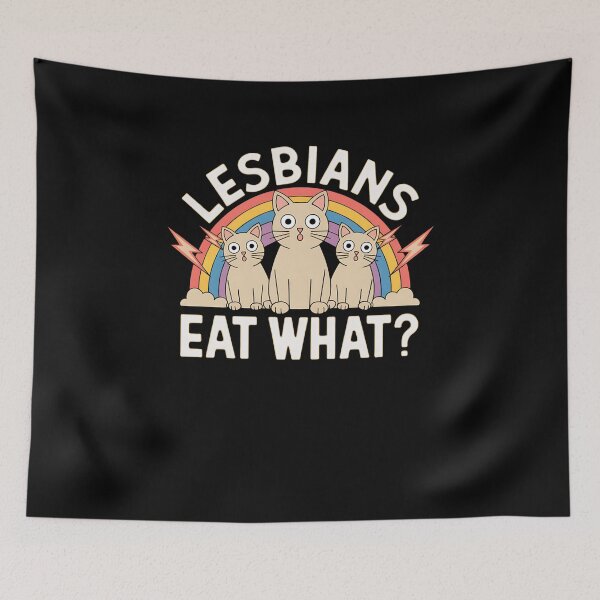Item preview, LGBT Eat What Cat Lesbian Pride Month Equal Rights designed and sold by savrmiller.
