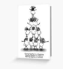 Teamwork-Angebot Grußkarte