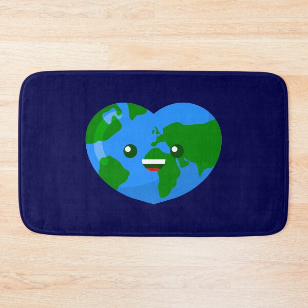 Item preview, cute happy earth day heart globe designed and sold by Gossip Rag.