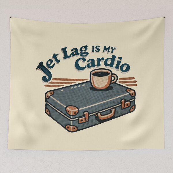 Item preview, Jet Lag Is My Cardio – Travel Lover T-Shirt designed and sold by Gawii.